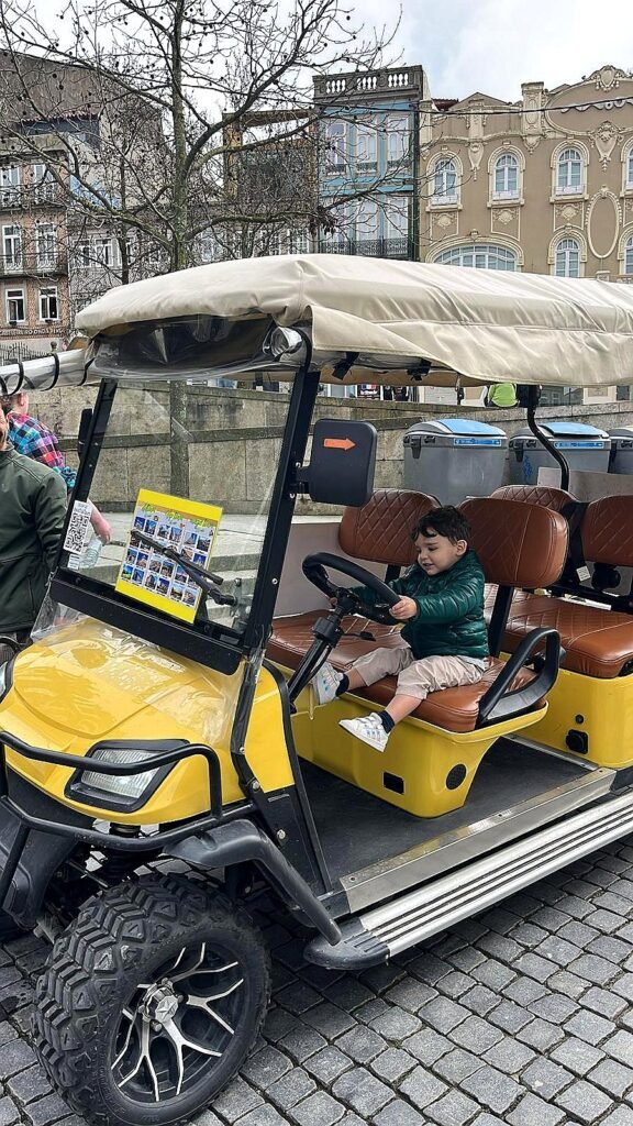Guests enjoying a private electric tuk tuk tour with Invictuk Tours in Porto