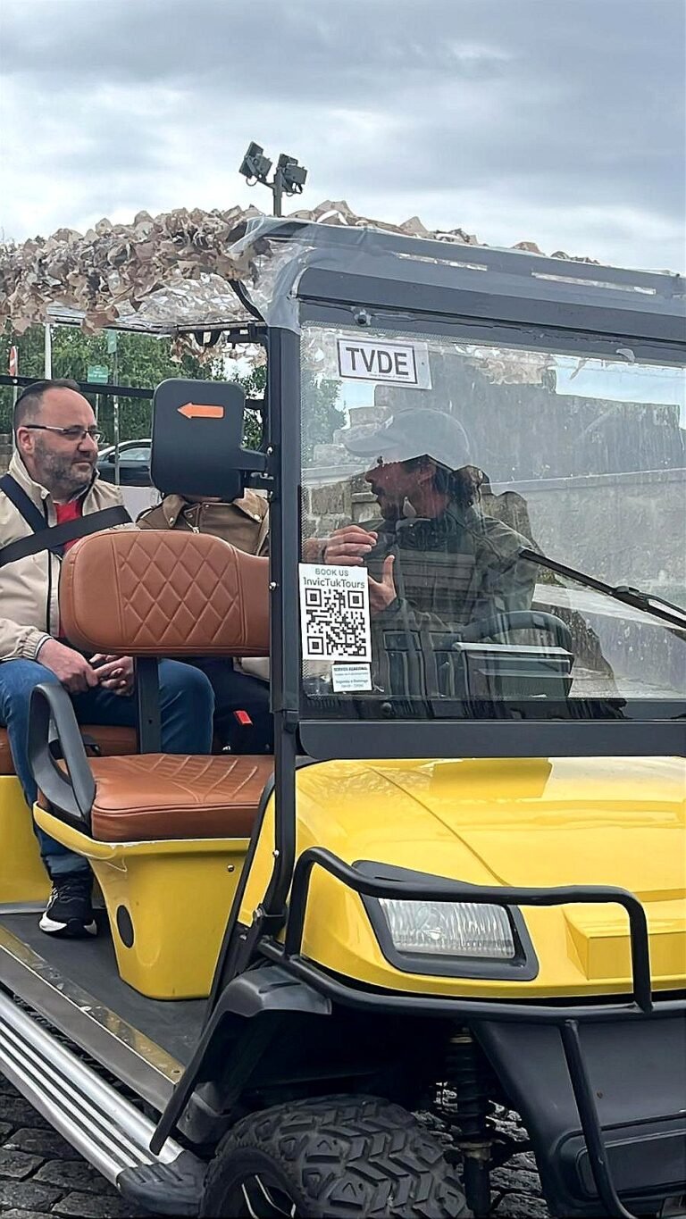 Guests enjoying a private electric tuk tuk tour with Invictuk Tours in Porto